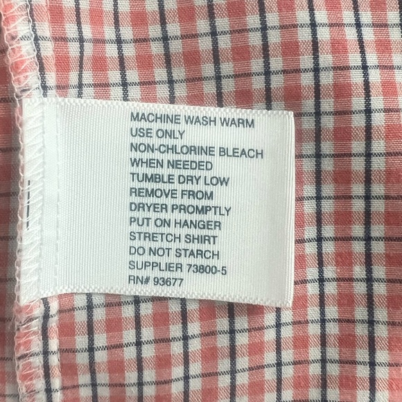 Checkered Men's Dress Shirt, Neck: 17”; Sleeves: 34-35” - Picture 4 of 9